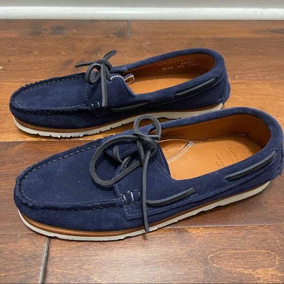 Sunspel and Sperry Suede Boat Shoe in Navy Men’s Size 10 22933 - Picture 9 of 9